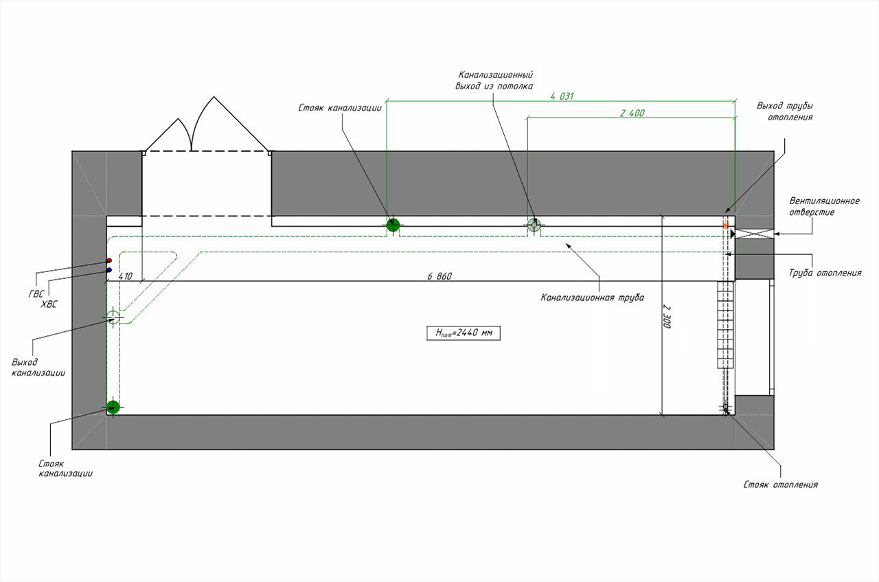 Помещение, 15.1 м²